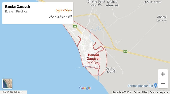 دهستان حیات داود بر روی نقشه