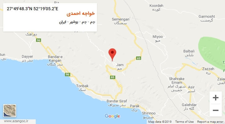 روستای خواجه احمدی بر روی نقشه