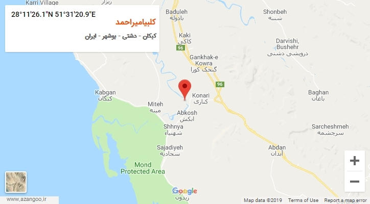 روستای کلبیامیراحمد بر روی نقشه