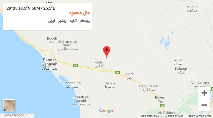 روستای مال محمود بر روی نقشه