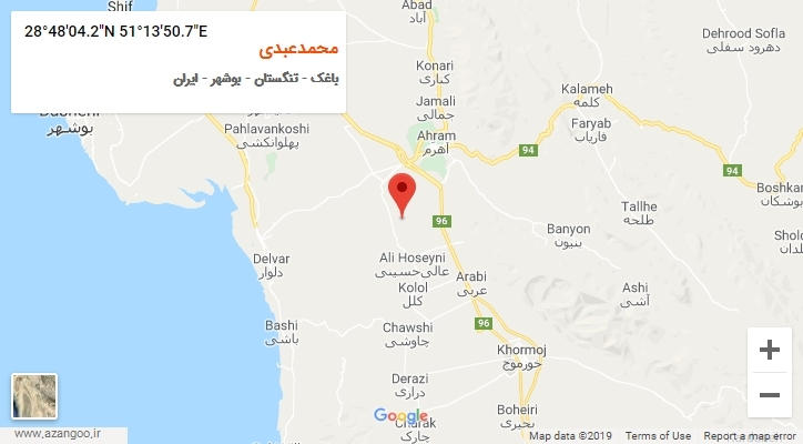 روستای محمدعبدی بر روی نقشه
