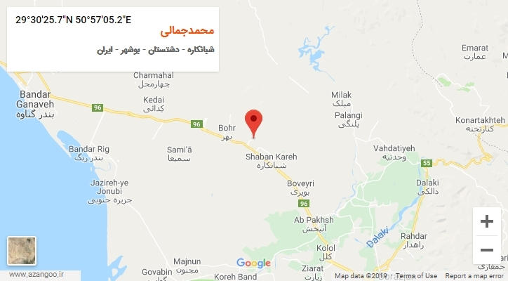 روستای محمدجمالی بر روی نقشه