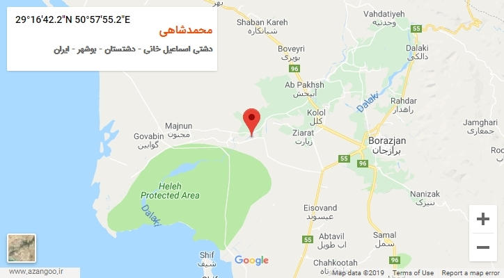 روستای محمدشاهی بر روی نقشه