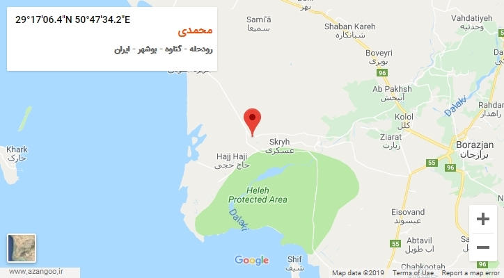روستای محمدی بر روی نقشه