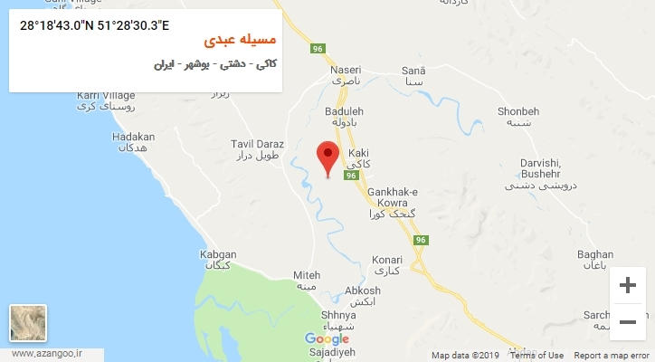 روستای مسیله عبدی بر روی نقشه