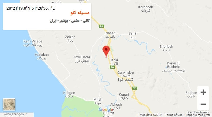 روستای مسیله کلو بر روی نقشه