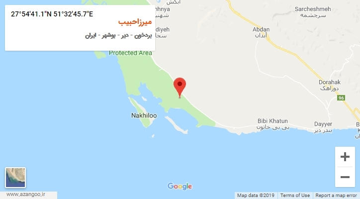 روستای میرزاحبیب بر روی نقشه