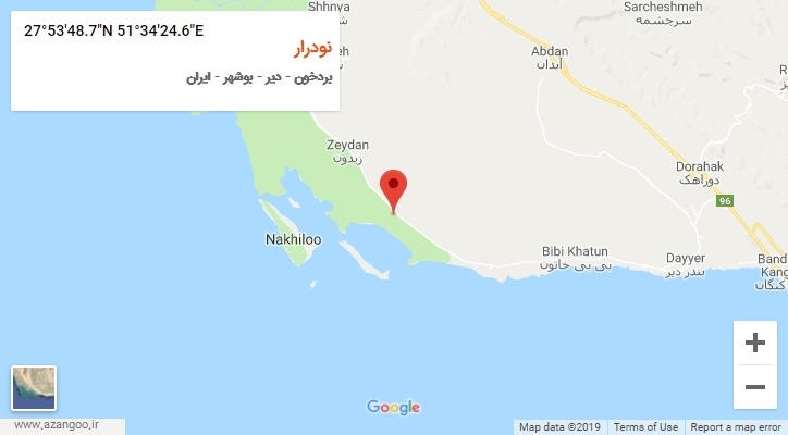 روستای نودرار بر روی نقشه