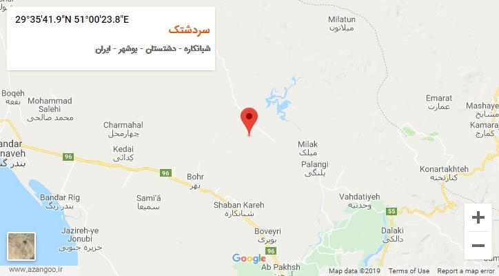 روستای سردشتک بر روی نقشه