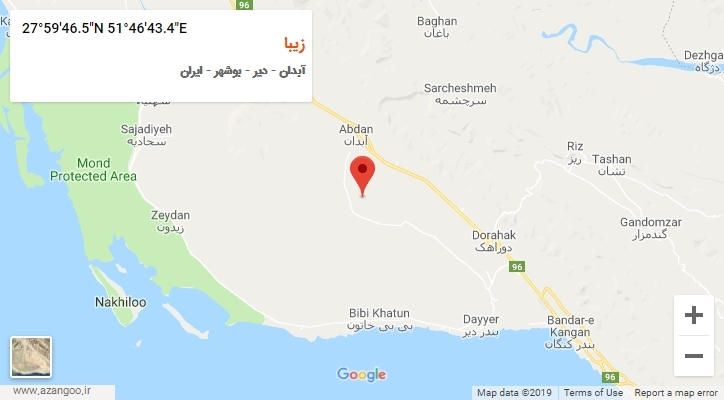 روستای زیبا بر روی نقشه