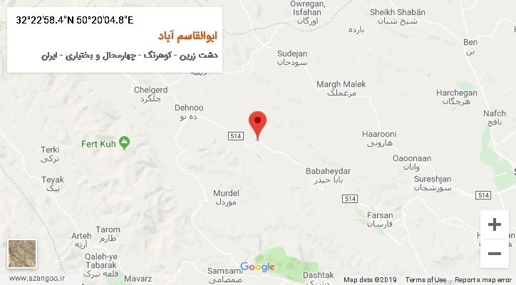 روستای ابوالقاسم آباد بر روی نقشه