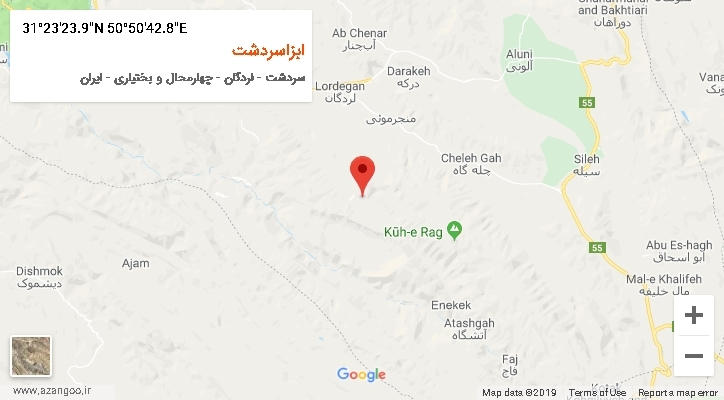 روستای ابزاسردشت بر روی نقشه