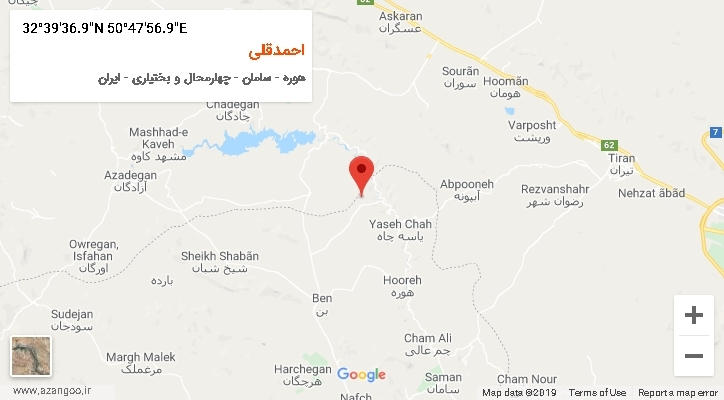 روستای احمدقلی بر روی نقشه