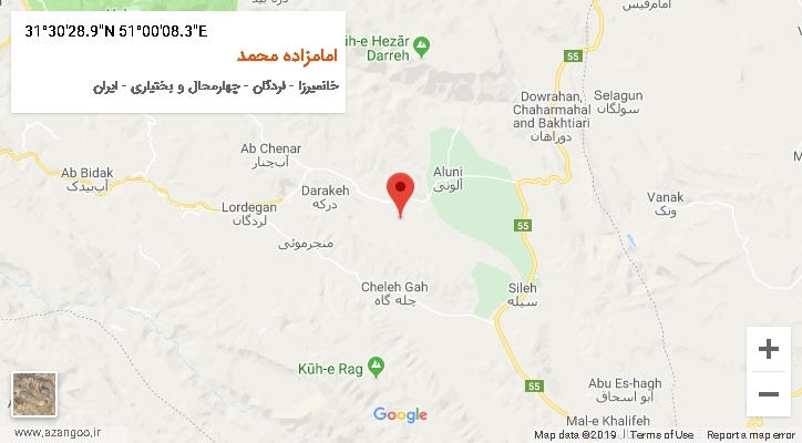 روستای امامزاده محمد بر روی نقشه