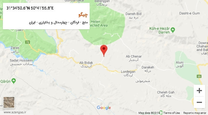 روستای چیگو بر روی نقشه