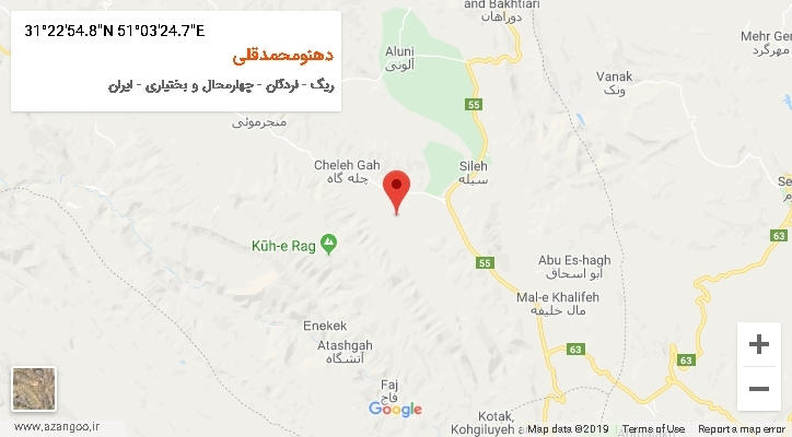 روستای دهنومحمدقلی بر روی نقشه