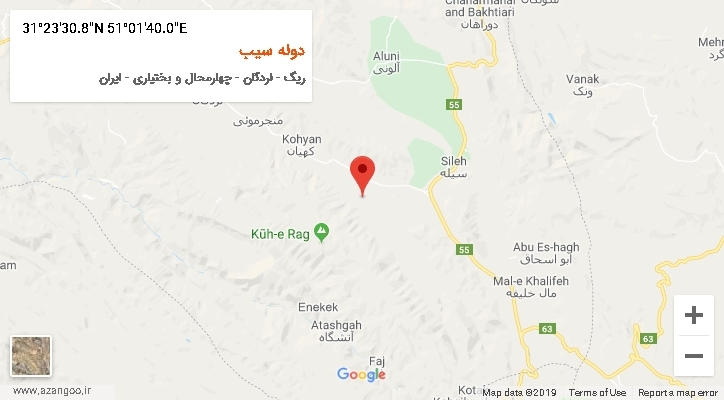 روستای دوله سیب بر روی نقشه