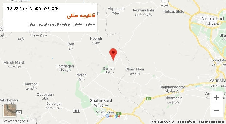 روستای قاقلیجه سفلی بر روی نقشه