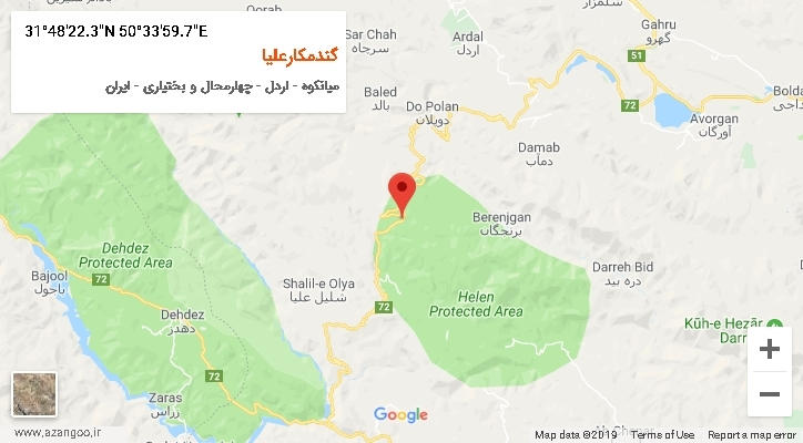روستای گندمکارعلیا بر روی نقشه