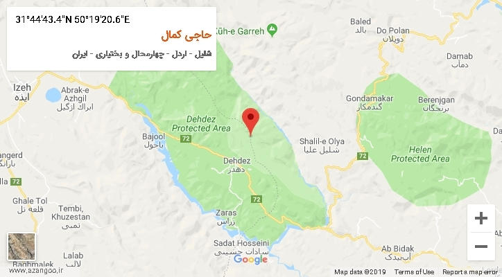 روستای حاجی کمال بر روی نقشه