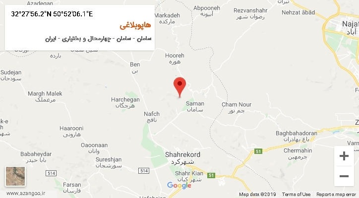 روستای هاپوبلاغی بر روی نقشه