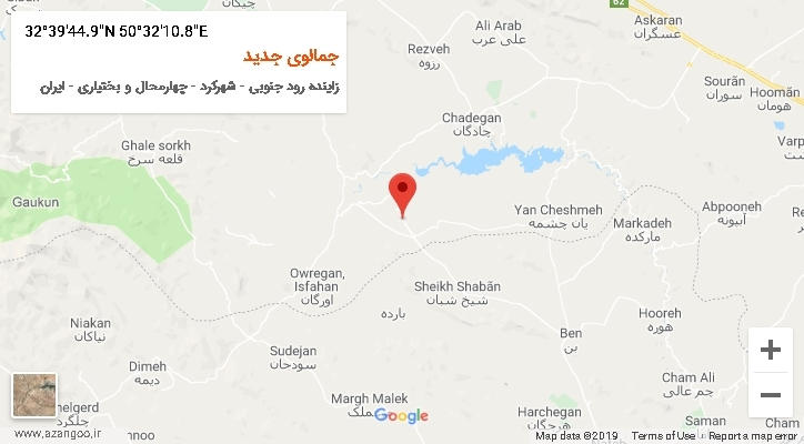 روستای جمالوی جدید بر روی نقشه