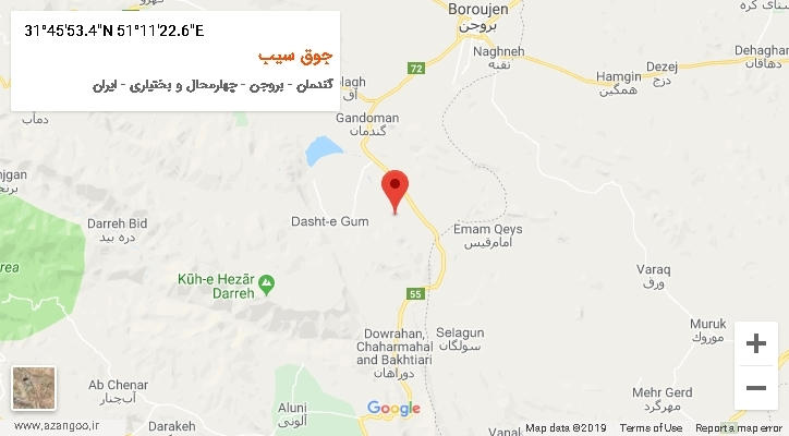 روستای جوق سیب بر روی نقشه