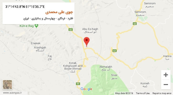 روستای جوی علی محمدی بر روی نقشه