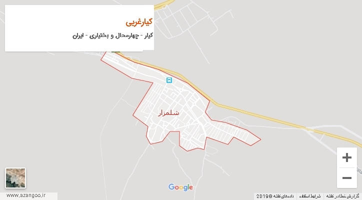 دهستان کیارغربی بر روی نقشه