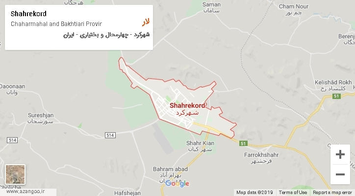 دهستان لار بر روی نقشه