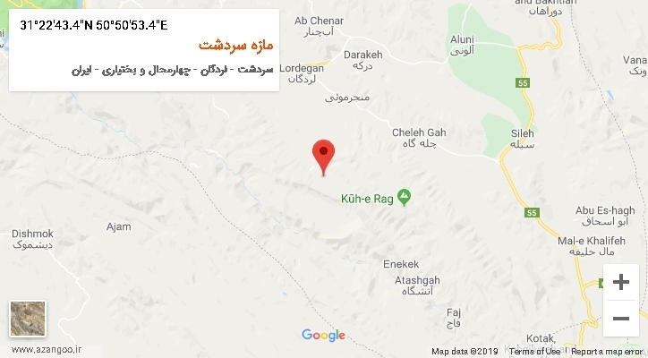 روستای مازه سردشت بر روی نقشه