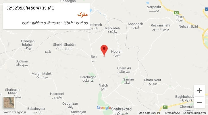 روستای مقرک بر روی نقشه