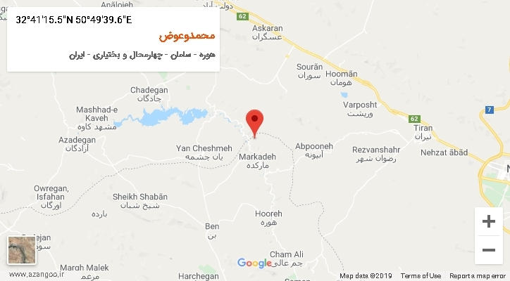 روستای محمدوعوض بر روی نقشه