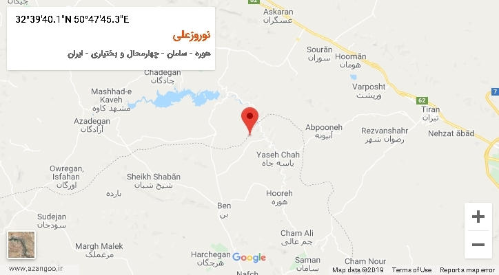 روستای نوروزعلی بر روی نقشه