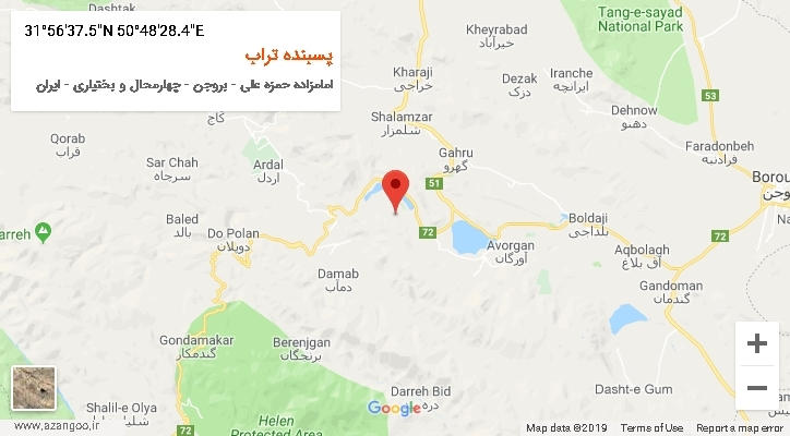 روستای پسبنده تراب بر روی نقشه