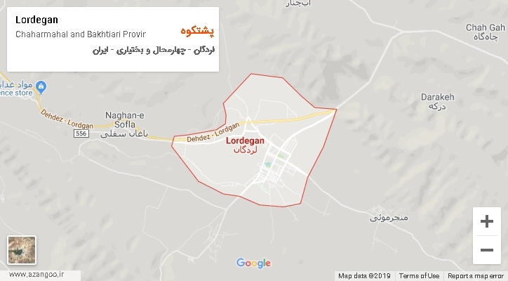 دهستان پشتکوه بر روی نقشه
