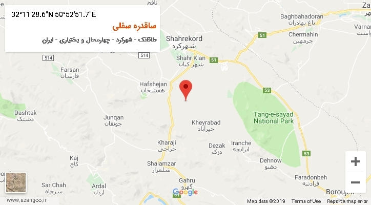 روستای ساقدره سفلی بر روی نقشه