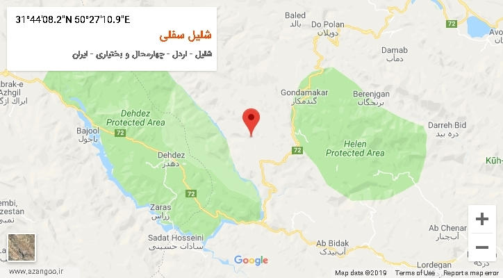 روستای شلیل سفلی بر روی نقشه