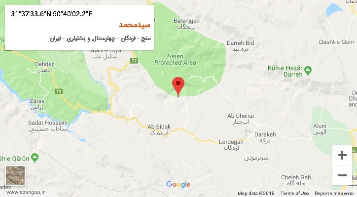 روستای سیدمحمد بر روی نقشه