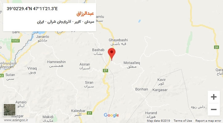 روستای عبدالرزاق بر روی نقشه