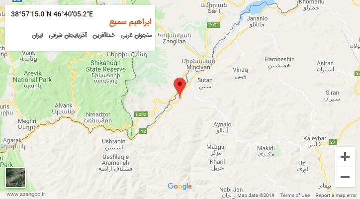 روستای ابراهیم سمیع بر روی نقشه