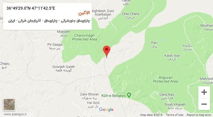 روستای الاکین بر روی نقشه