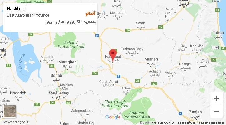 دهستان آلمالو بر روی نقشه