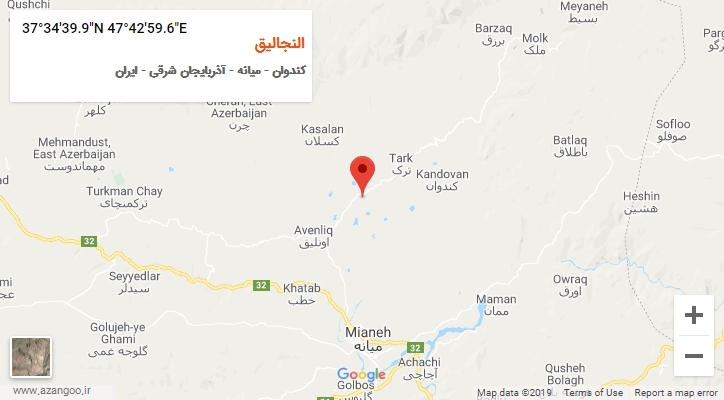 روستای النجالیق بر روی نقشه