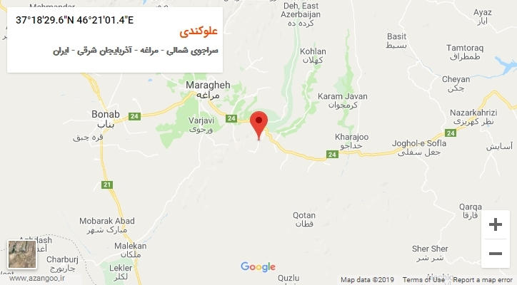 روستای علوکندی بر روی نقشه