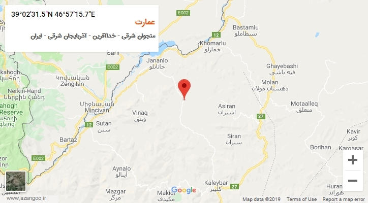 روستای عمارت بر روی نقشه