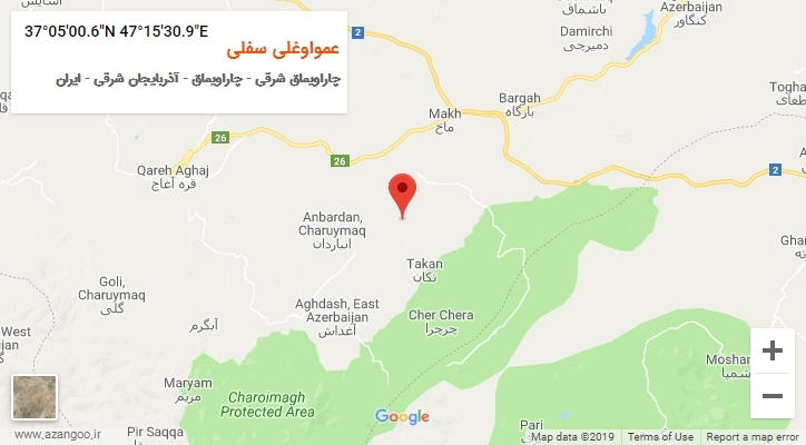 روستای عمواوغلی سفلی بر روی نقشه