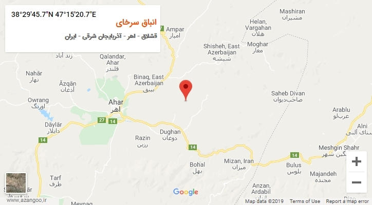 روستای انباق سرخای بر روی نقشه