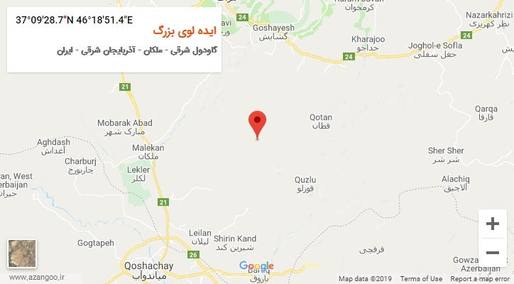 روستای ایده لوی بزرگ بر روی نقشه