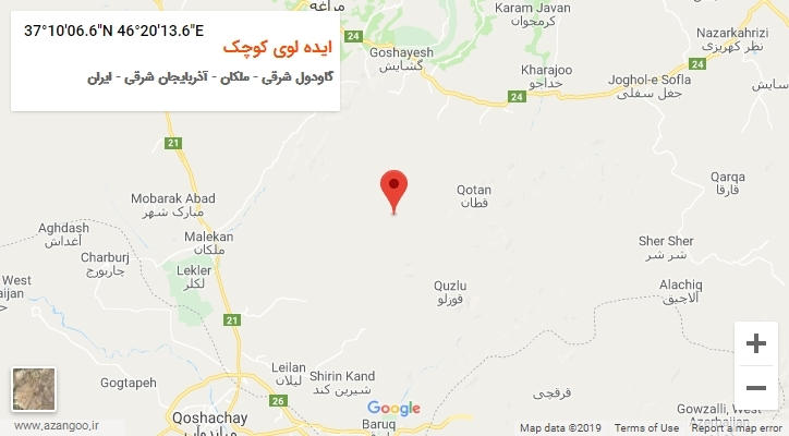 روستای ایده لوی کوچک بر روی نقشه
